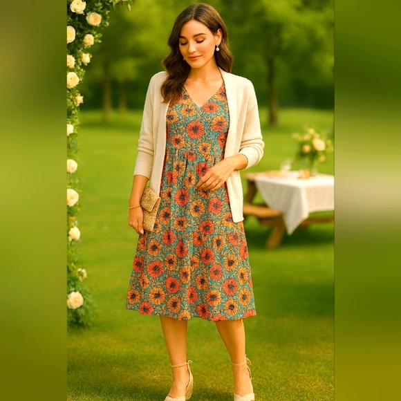 Kori Dress - Salmon Orange